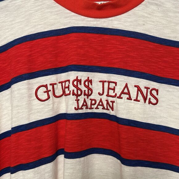 Guess Jeans Japan x ASAP Rocky Exclusive T-Shirt Tee Red Blue 2024 - Picture 3 of 4